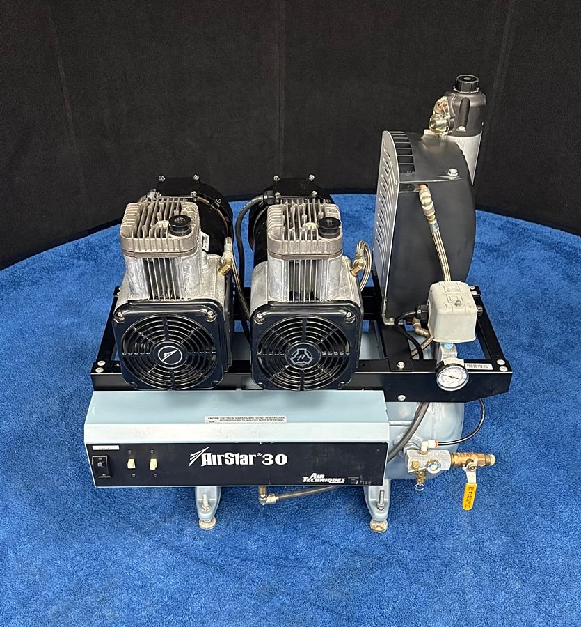 Air Techniques Air Star 30 - Dual Head Oil Less Dental Air Compressor (1.5HP) (3 - 4 User)