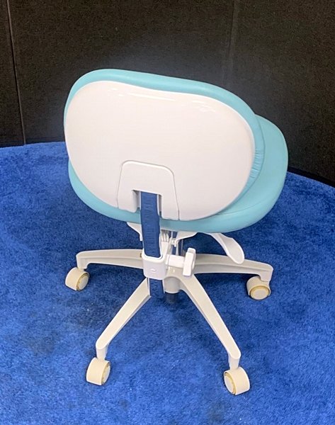 ADEC 1601 (White) Dental Doctor Stool - Ultraleather Upholstery - Image 4