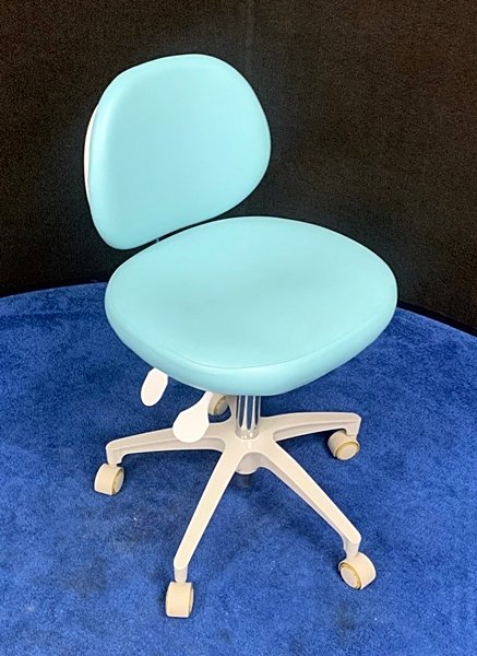 ADEC 1601 (White) Dental Doctor Stool - Ultraleather Upholstery