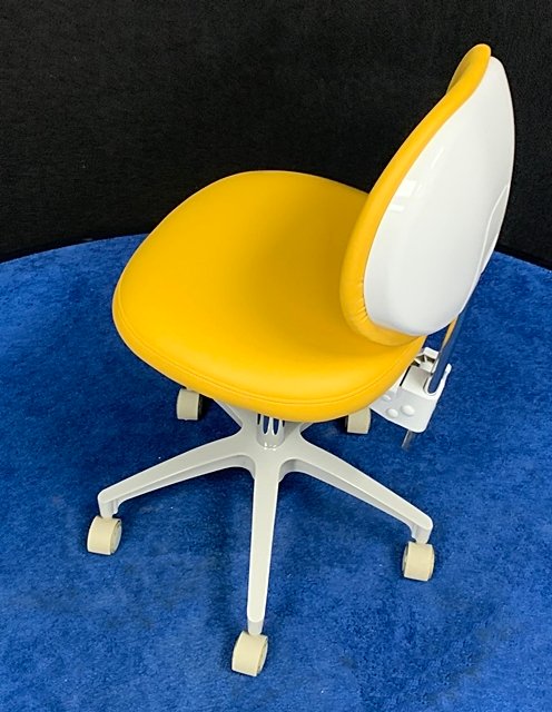 ADEC 1601 (White) Dental Doctor Stool - Ultraleather Upholstery - Image 2