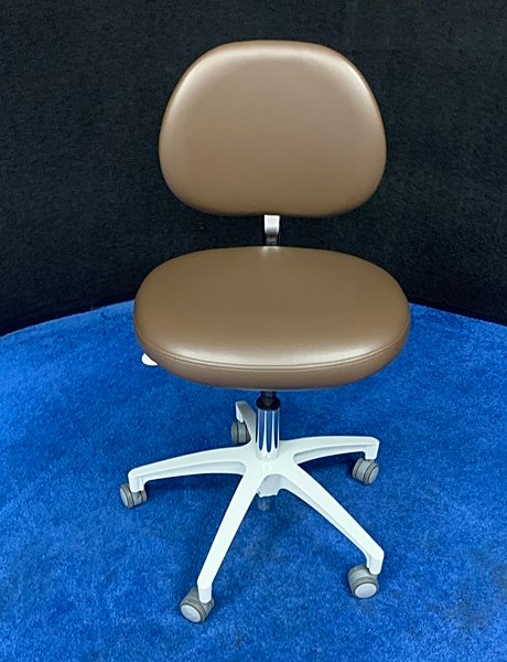 ADEC 1601 (White) Dental Doctor Stool - Ultraleather Upholstery - Image 2