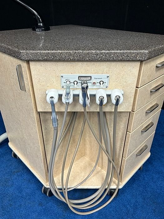 European Design 3pc Ortho Package - PB-250 Pedo Bench, EML1820 Supply Cabinet, OC2932 Ortho Cart w/ Forest Delivery Unit - Color of Choice Vinyl Upholstery *Refurbished - Image 5