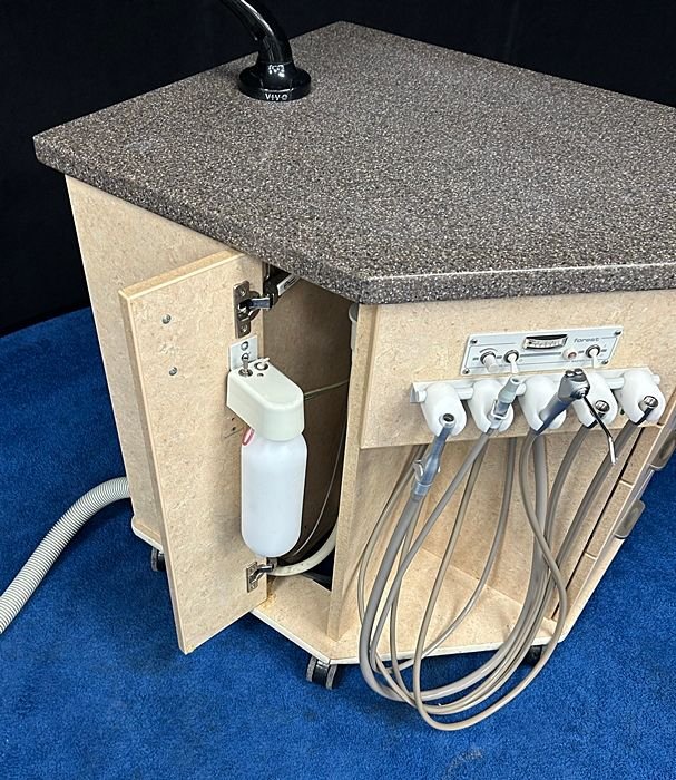 European Design 3pc Ortho Package - PB-250 Pedo Bench, EML1820 Supply Cabinet, OC2932 Ortho Cart w/ Forest Delivery Unit - Color of Choice Vinyl Upholstery *Refurbished - Image 4