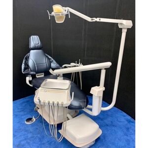 Dental EZ Radius Operatory Package - JV Generation Chair w/ TILT Feature - Plush Style, Ultraleather Upholstery, Midnight Blue