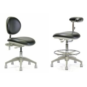 BDS (Beaverstate) DR-97 Doctor & AT-97 Assistant Deluxe Stool Set - Base Tilt Feature & Ratcheting Body Support