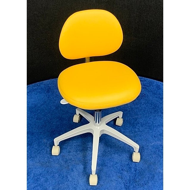 ADEC 1601 (White) Dental Doctor Stool - Ultraleather Upholstery