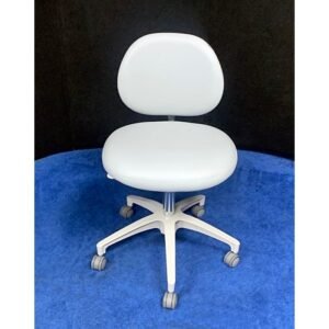 ADEC 1601 (White) Dental Doctor Stool - Ultraleather Upholstery