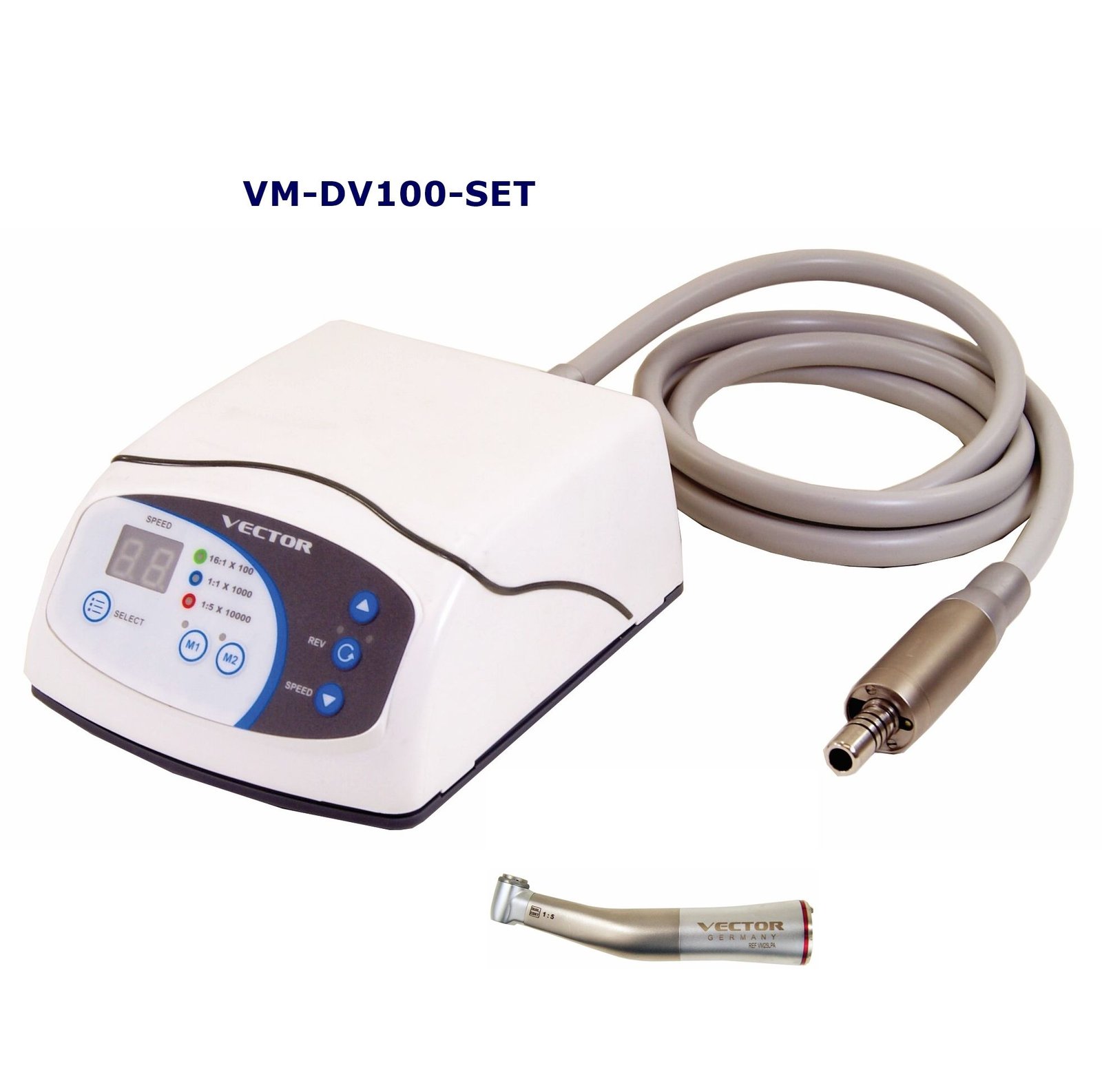 Vector VM-DV100-SET - Desk Top Version Electric Motor System w/ 1:5 Contra Angle Handpiece