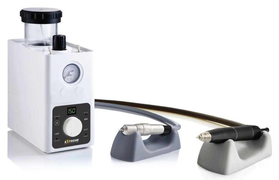 Vector BlackMax -ZR Dental Lab Motor (BL-500ZR) SET - 50,000 rpm & 150,000 rpm Brushless Motor, Water/Air Control Box - Zirconia