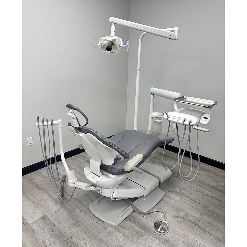 ADEC 411 Dental Operatory Chair w/ Adec 332 Delivery, 351 Assistant, 371 Light - New Ultraleather Upholstery - Image 4