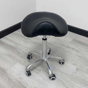 Dental Saddle Style Stool (Black Vinyl)