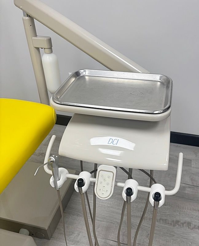 ADEC 1021 Decade Dental Radius Operatory Package w/ ADEC 1601-1622 Stool Set - NEW DCI Delivery Unit (Dual Touchpad Chair Controls) - Good Used Vinyl Upholstery - Image 3